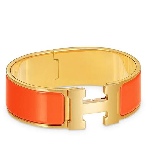 clic clac hermes orange|Hermes clic clac loose.